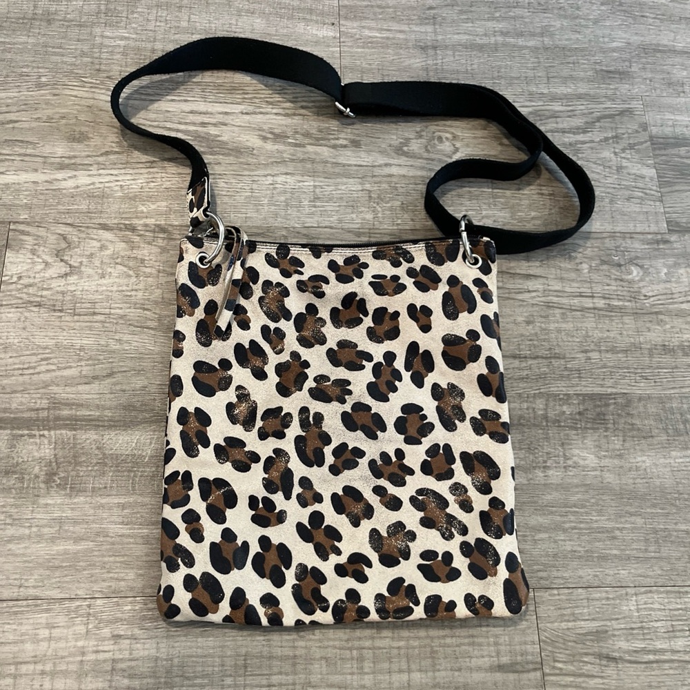 Maurizio Taiuti Animal Print Leather Handbag
